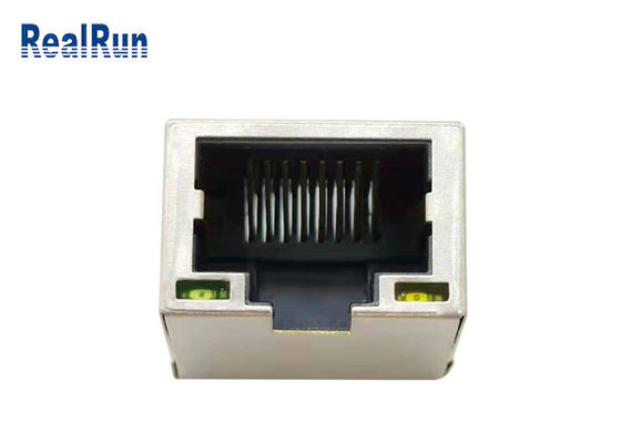 LED 라이트 1.5A와 PCB 8 핀 RJ45 모듈러 잭 연결기 직각