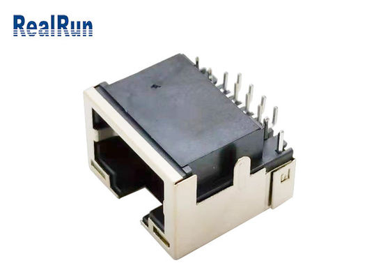 LED 라이트 1.5A와 PCB 8 핀 RJ45 모듈러 잭 연결기 직각