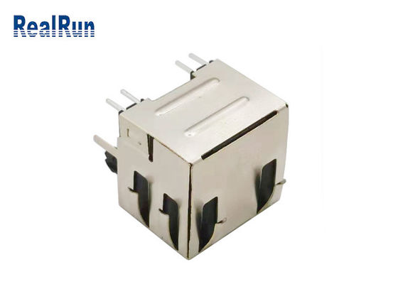 PA6T PBT RJ45 암놈 커넥터 소켓 탄성 각체 차폐