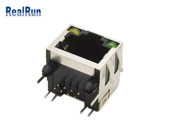 PA6T PBT RJ45 암놈 커넥터 소켓 탄성 각체 차폐