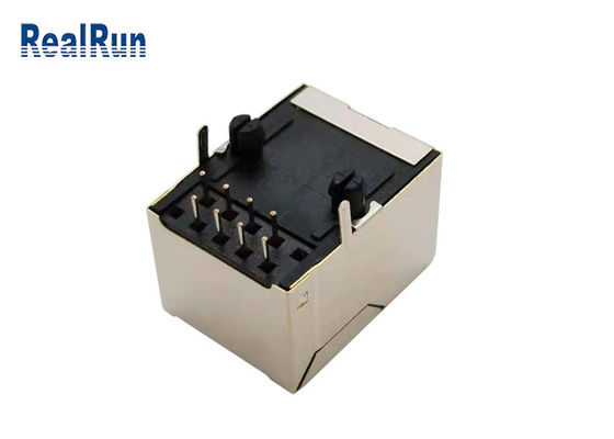 발광2 극소자 접속구 없는 PBT UL94V-0 10p8c RJ45 네트워크 소켓 125V