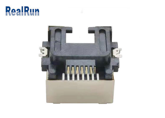 금속 셸 1000VAC SMT 8 핀 Rj45 커넥터 소켓 LCP UL94V-0