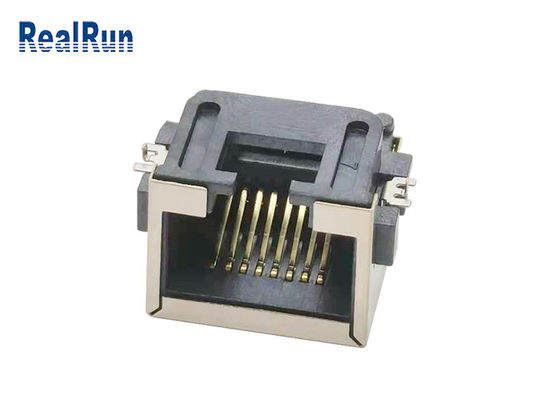 금속 셸 1000VAC SMT 8 핀 Rj45 커넥터 소켓 LCP UL94V-0