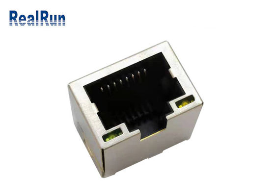 PA46 1 공항 Rj45 모듈러 잭 RJ45 PCB 연결기 구리 합금