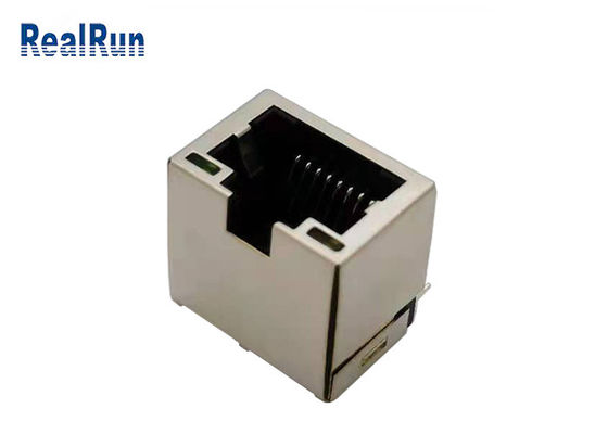 PA46 1 공항 Rj45 모듈러 잭 RJ45 PCB 연결기 구리 합금