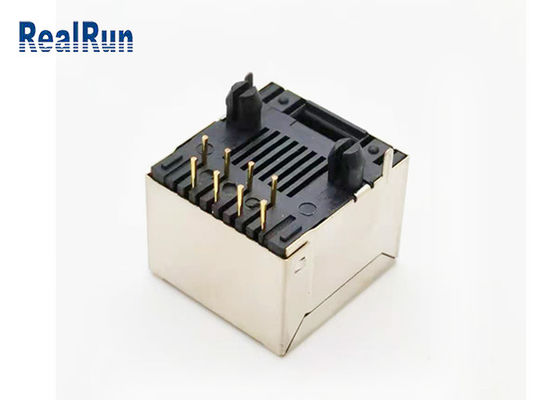 인청동 수직 RJ45 모듈러 잭 연결기 PCB UL94V-0