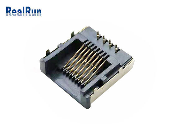 금속은 모듈 플러그 LCP Rj45 PCB 연결기 RJ45-SP-37을 보호했습니다
