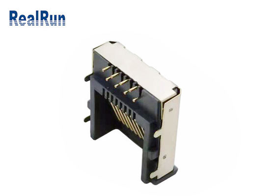 금속은 모듈 플러그 LCP Rj45 PCB 연결기 RJ45-SP-37을 보호했습니다
