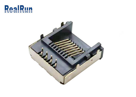 금속은 모듈 플러그 LCP Rj45 PCB 연결기 RJ45-SP-37을 보호했습니다