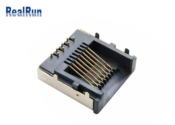 금속은 모듈 플러그 LCP Rj45 PCB 연결기 RJ45-SP-37을 보호했습니다