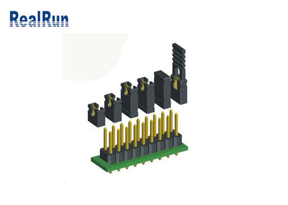 점퍼 캡 피치 2.54 밀리미터 핀헤더 연결기 PBT UL94V-0