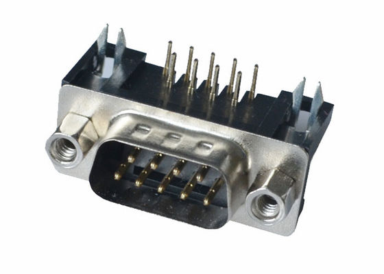 금 도금된 D서브 커넥터 직각 형태 소켓 VGA DR 9 연결기