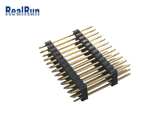 3.0Amp PBT 하락 금 도금된 연결기 H2.5mm 3 열 36 핀