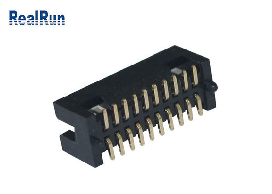20P PCB 1.27 밀리미터 피치는 박스 헤더 이원적 가로열 PA6T 표면 부착을 납땜질합니다