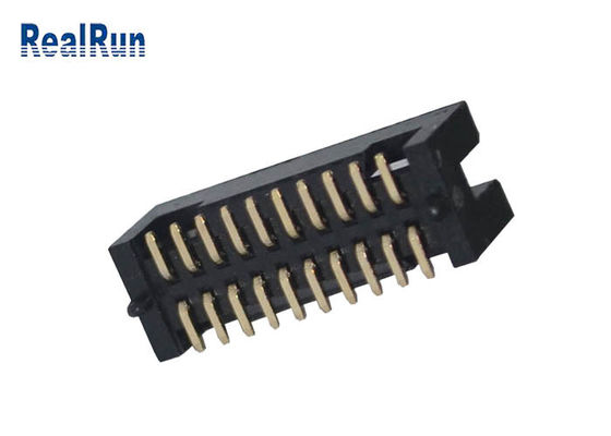 20P PCB 1.27 밀리미터 피치는 박스 헤더 이원적 가로열 PA6T 표면 부착을 납땜질합니다