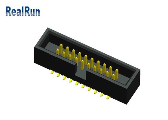 UL94V-0 PA6T 보드 투 보드 커넥터 1.27 밀리미터는 SMT 블랙박스 헤더를 던집니다