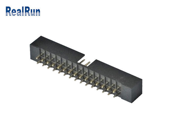 30P IDC 2.0 밀리미터 곧은 하락 박스 헤더 이중 열 PA6T