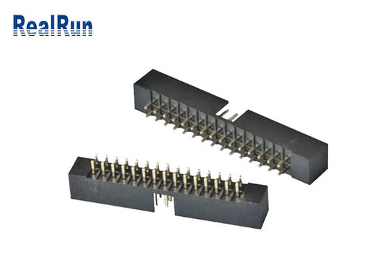 30P IDC 2.0 밀리미터 곧은 하락 박스 헤더 이중 열 PA6T