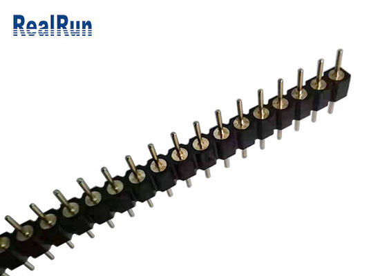 2.54mm DIP PCB 라운드 핀 남성 헤더 골드 터미널 커넥터