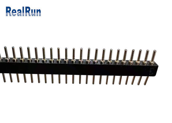 40P 1.778mm 피치 라운드 남성 헤더 L10.0 스트레이트 1 행 DIP
