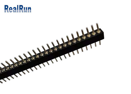 40P 1.778mm 피치 라운드 남성 헤더 L10.0 스트레이트 1 행 DIP