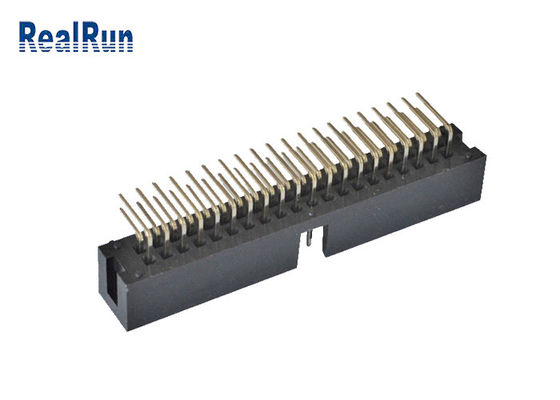 피치 2.54mm 박스 헤더 커넥터 UL94V-0 90° 복열 PA9T