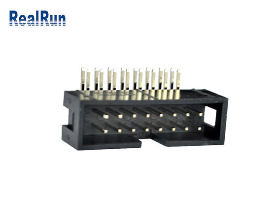 2.54 밀리미터 IDC PCB 메일플러그 연결기 9.0 밀리미터 높이 남자 박스 헤더