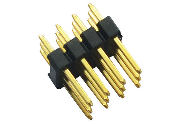 PA6T 2.54mm 피치 솔더 헤더 커넥터 3*4 12 핀 180° DIP