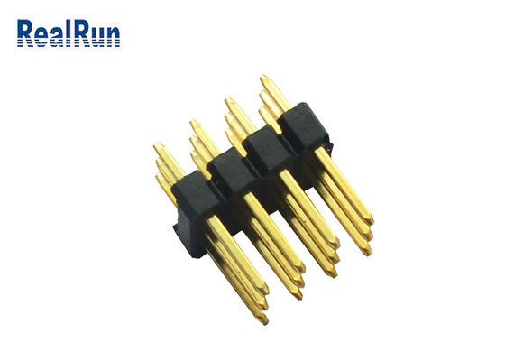 PA6T 2.54mm 피치 솔더 헤더 커넥터 3*4 12 핀 180° DIP