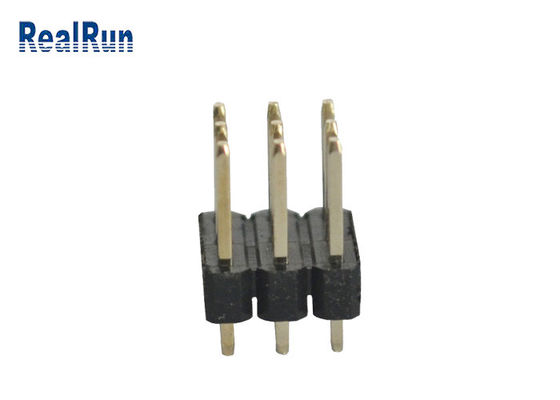 PA6T 2.54mm 피치 솔더 헤더 커넥터 3*4 12 핀 180° DIP