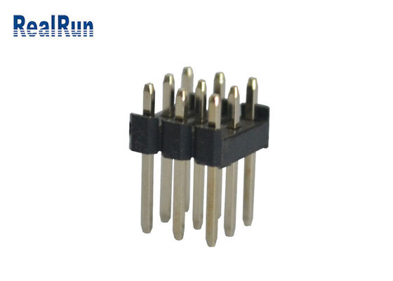 PA6T 2.54mm 피치 솔더 헤더 커넥터 3*4 12 핀 180° DIP