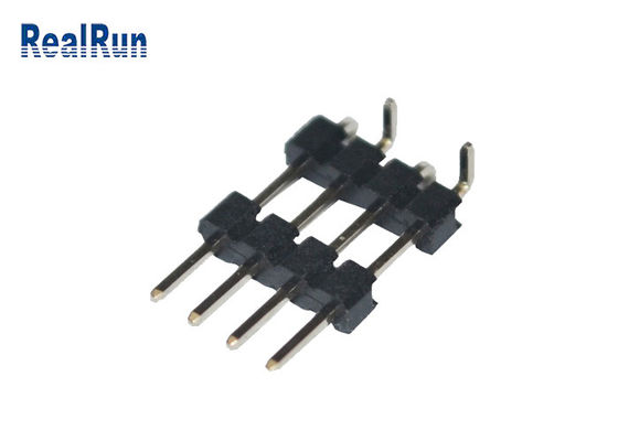 UL94V-0 놋쇠로 만든 PA6T 2.0 밀리미터 SMT 핀헤더 2 앰프 PCB 말레 해더 커넥터