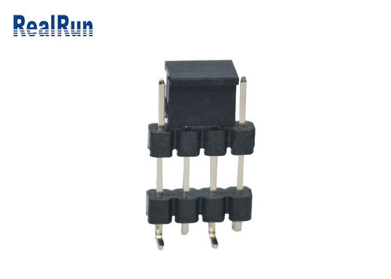 UL94V-0 놋쇠로 만든 PA6T 2.0 밀리미터 SMT 핀헤더 2 앰프 PCB 말레 해더 커넥터