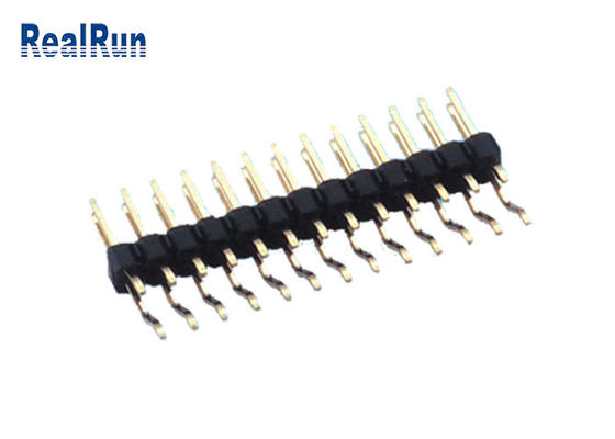 SMD 1000VAC PA6T 수평선상인 핀 헤더 금 플래시 36 핀 PA6T