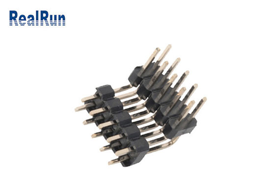 PA6T PBT LCP 놋쇠 핀헤더 10P DC500V 2 열 해더 커넥터