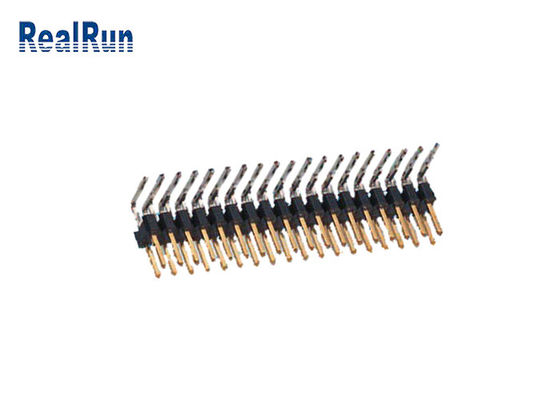 2*18P PBT SGS 핀헤더 연결기 UL94V-0 DC500V 이원적 가로열 핀헤더