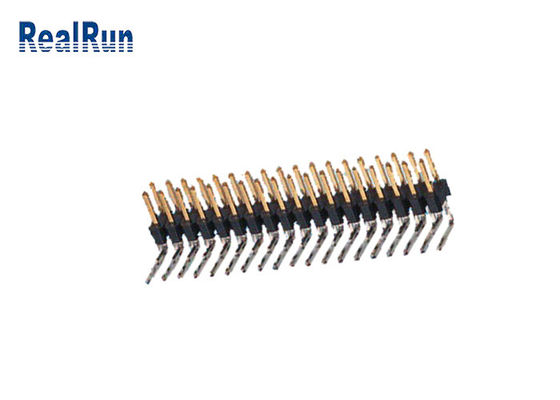 2*18P PBT SGS 핀헤더 연결기 UL94V-0 DC500V 이원적 가로열 핀헤더