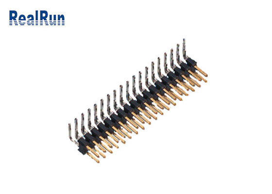 2*18P PBT SGS 핀헤더 연결기 UL94V-0 DC500V 이원적 가로열 핀헤더