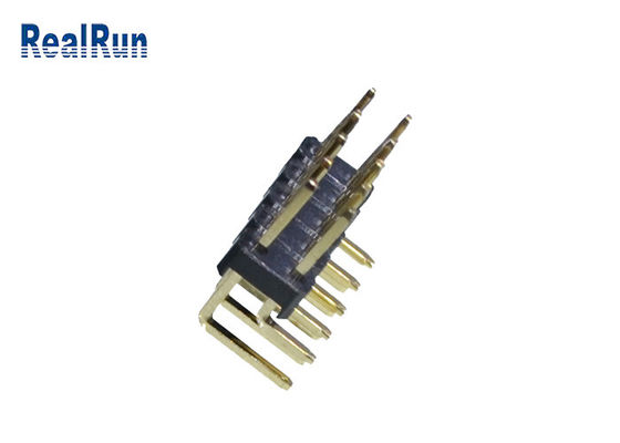 3Amp LCP PBT 1000VAC 핀 헤더 커넥터 2.54mm 이중 행 PA6T