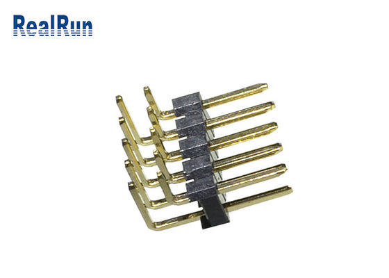 3Amp LCP PBT 1000VAC 핀 헤더 커넥터 2.54mm 이중 행 PA6T