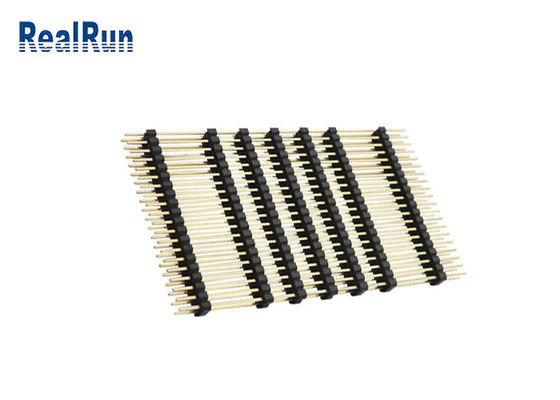 LCP 스트레이트 PA6T PBT 핀 헤더 커넥터 열가소성 UL94V-0