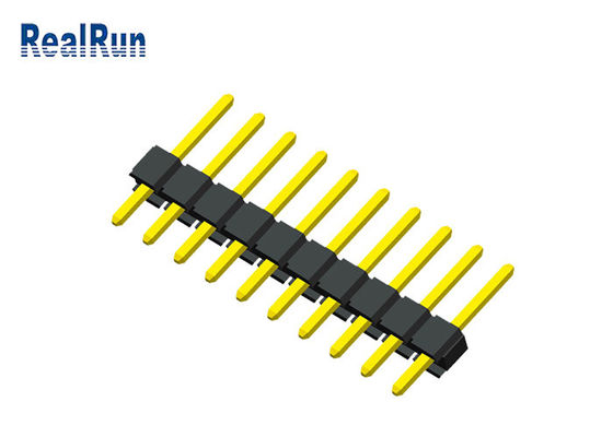 1x10P UL94V-0 단일 행 핀 헤더 PA6T PBT PCB 보드 커넥터