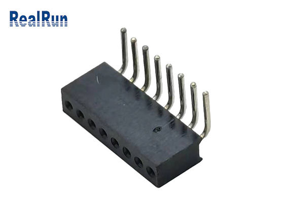 PA6T PPS 높이 4.1mm 원형 핀 헤더 L8.6mm 직각