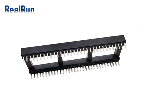 PCB 64P 1.778mm Ic 텍스트 소켓 커넥터 DIP PBT UL94V-0 인광체 청동