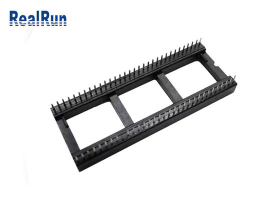 PCB 64P 1.778mm Ic 텍스트 소켓 커넥터 DIP PBT UL94V-0 인광체 청동