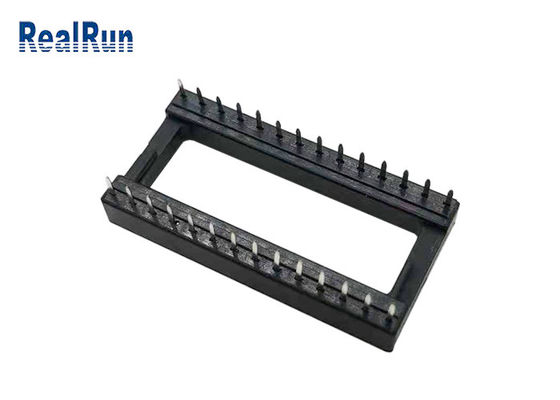 28P PA6T UL94V-0 사각 핀 헤더 2.54mm 딥 15.24 행