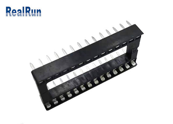 28P PA6T UL94V-0 사각 핀 헤더 2.54mm 딥 15.24 행