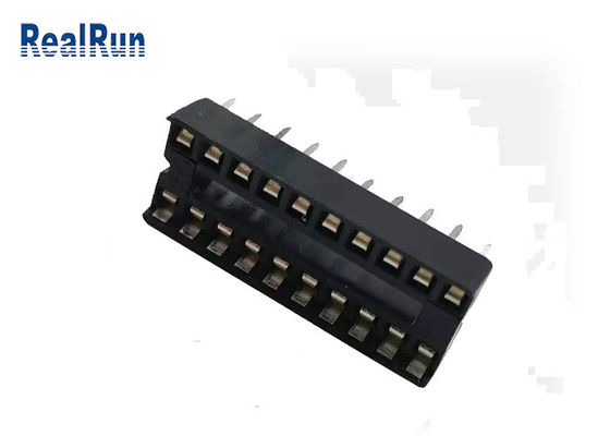 7.62mm 줄 간격 카드 연결관 1000VAC 14 핀 우두머리 연결관 2.54mm IC