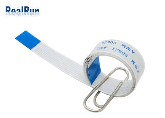 8P 500AC PET FFC 유연한 케이블 주석 도금 AWM 20624 80C 60V VW-1 1.0mm