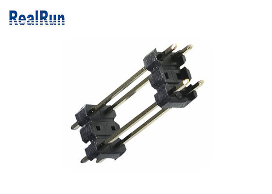 PA6T PBT LCP 섬유 핀 우두머리 연결관 2.54mm 복각 관통 구멍 0.75A